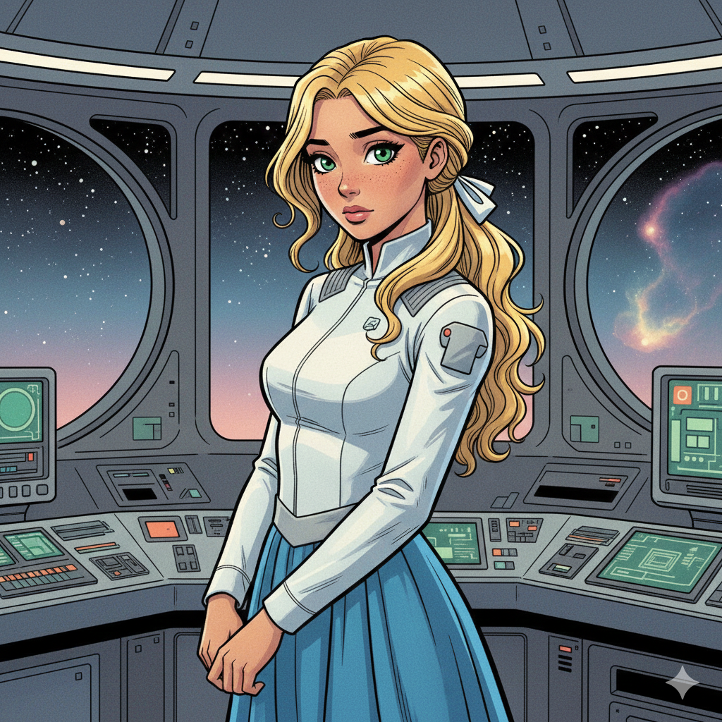 Ilustración del interior de la TARDIS